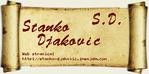 Stanko Đaković vizit kartica